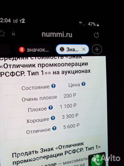 Знак Отличник промкооперации 1921 г