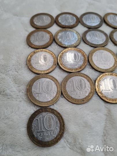 Юбилейные монеты России, 10 рублей