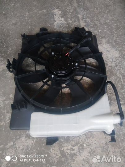 Диффузор радиатора Киа Рио,Хендай Солярис 10-17 г