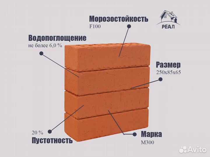 Кирпич фасадный от производителя