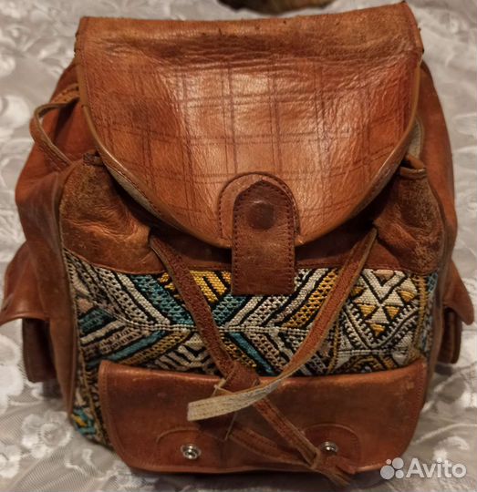 Рюкзак женский из толстой, натуральной кожи