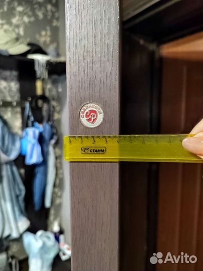 Дверное полотно 90 см коричневое