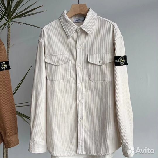 Рубашка Stone Island вельветовая (ориг патч)