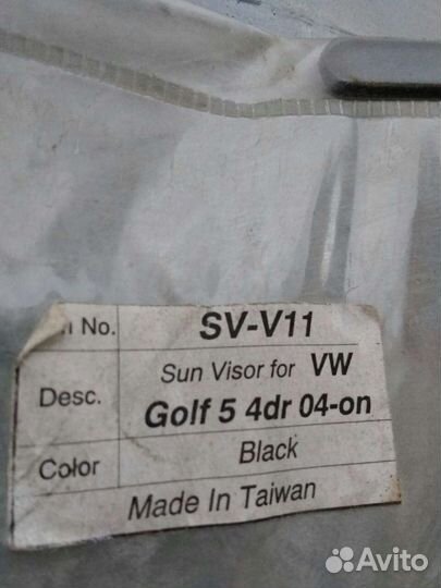 Дефлекторы окон на Фольксваген Гольф 5