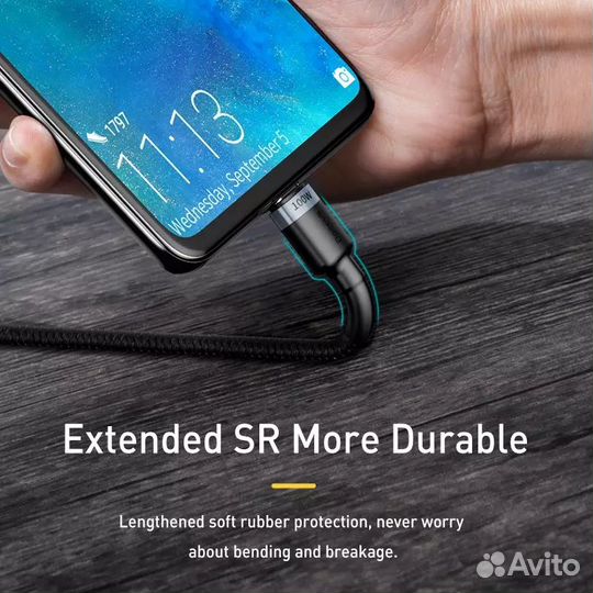 USB Type C зарядные кабели до 100W / 1 - 2m