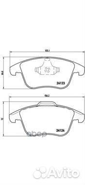 Колодки тормозные land rover evoque 11- 2.0/2.2