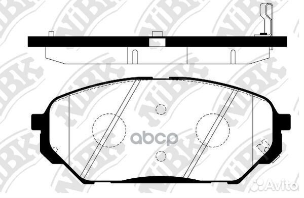Колодки тормозные hyundai IX55 08- перед. PN045