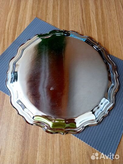 Поднос мельхиоровый. СССР. Кольчугино