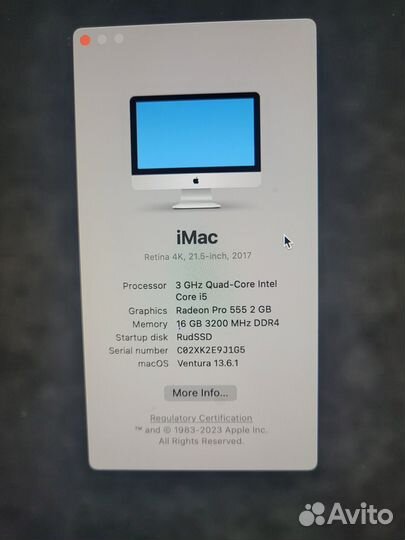 Apple iMac 21.5 4k retina 2017