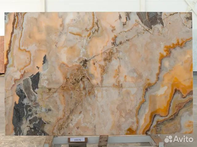 Оникс miele, Слэб 20 мм