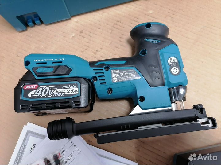 Лобзик Makita XGT JV001GZ (1x2.5Ah, зу, Makpac)