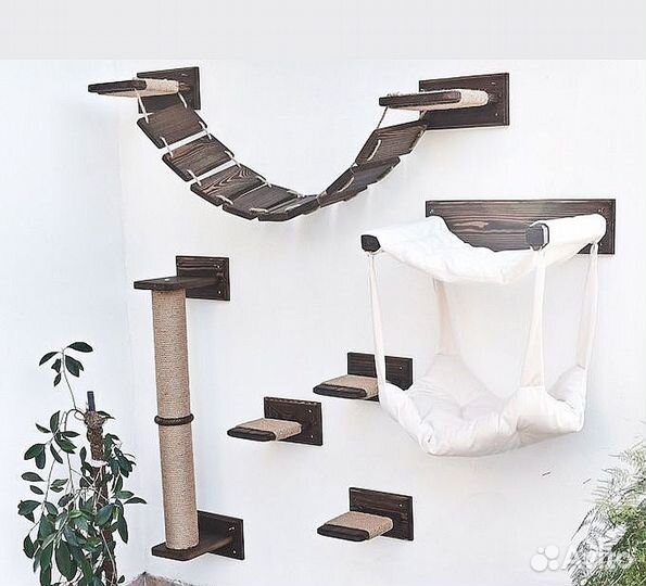 Комплекс для кошек настенный