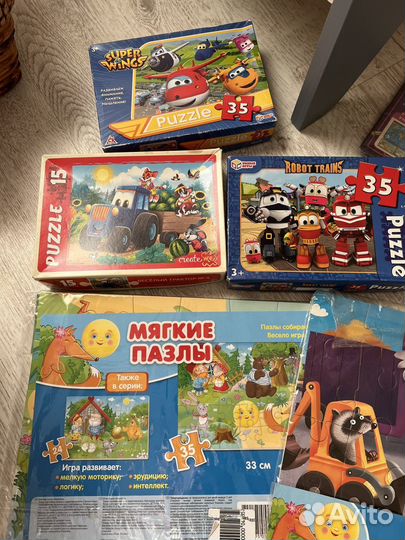 Пазлы для мальчика 2-4 лет