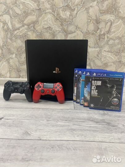 PS4 PRO + 7 игр