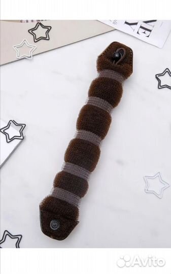 Валик для волос с кнопкой и резинкой