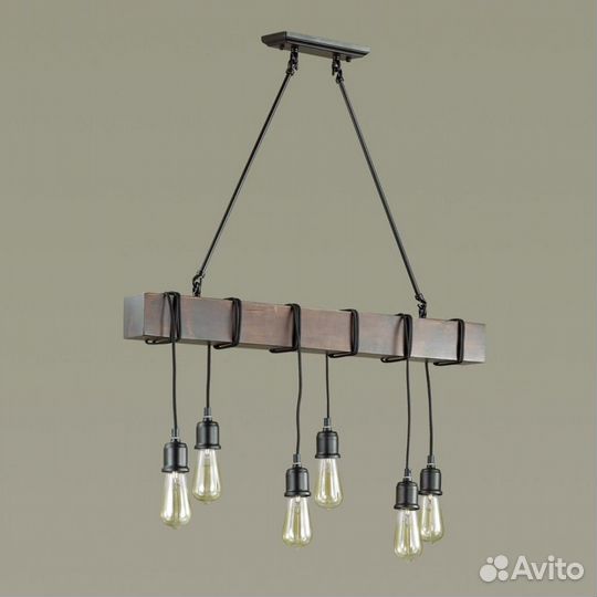 Люстра 3740/6 Lofti IN19 165 черный E27 6*60w