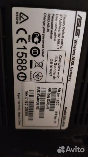 Роутер asus DSL-N10