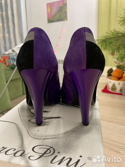 Туфли женские замшевые