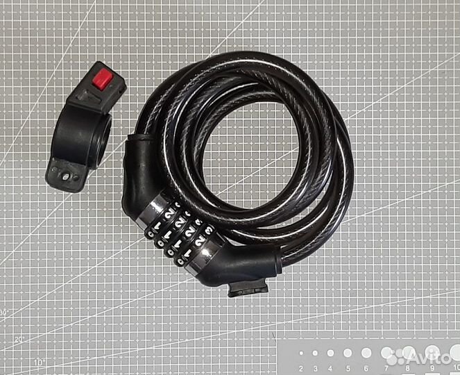 Кодовым замок для велосипеда (трос 120см)