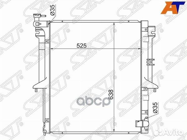 Радиатор Mitsubishi L200 07-16 / Pajero Sport 0