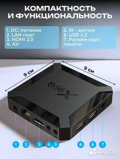 Смарт TV приставка X96Q