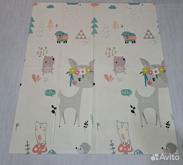 Складной детский коврик 180*160*1см