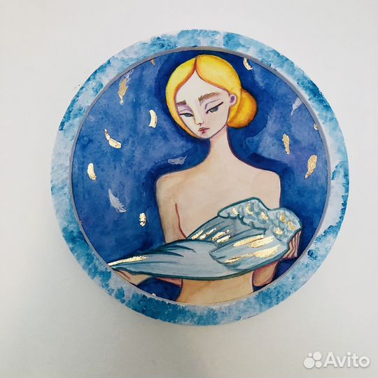 Катина акварелью