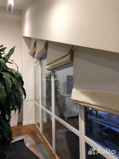 Римские карнизные шторы