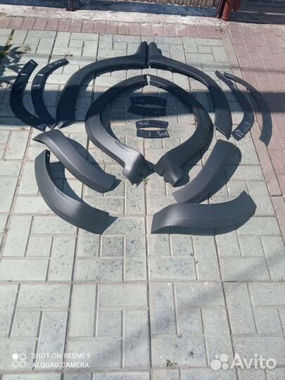 Накладки на арки renault duster