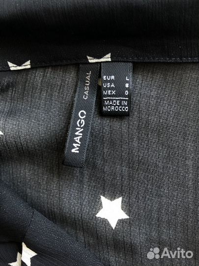 Вечернее черное платье со звездами Mango