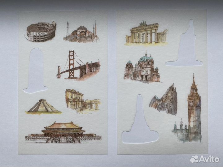 Наклейки для творчества: кактусы, лето, осень