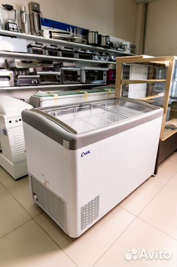 Морозильный ларь млг-400 серый