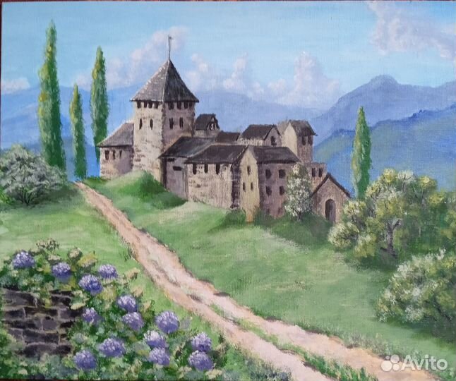 Картина акрилом на холсте