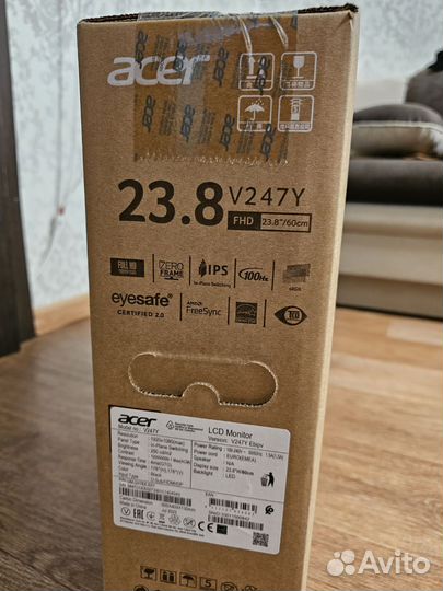 Монитор Acer 24 дюйма 100гц Новый