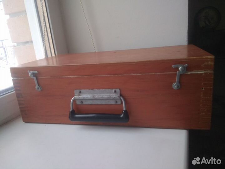 Ящик Чемодан Дерево СССР с ручкой и засовами. Отли