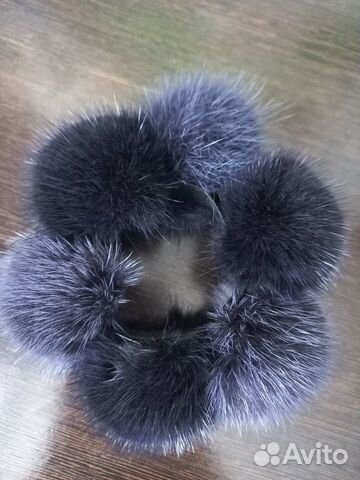 Норковая резинка для волос