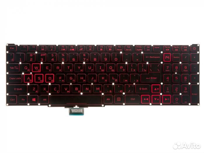 Клавиатура для ноутбука Acer Nitro 5 AN515 54, AN5