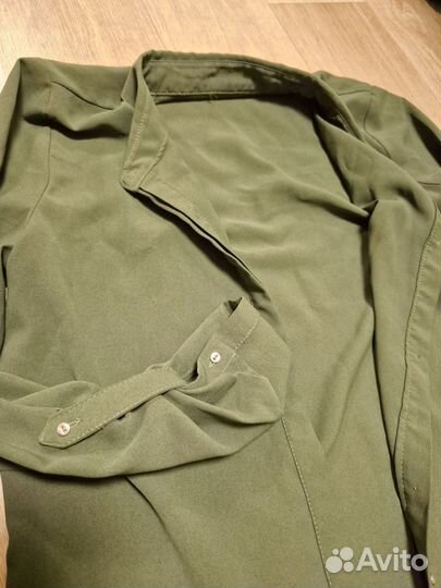 Рубашка женская, цвет хаки, размер m