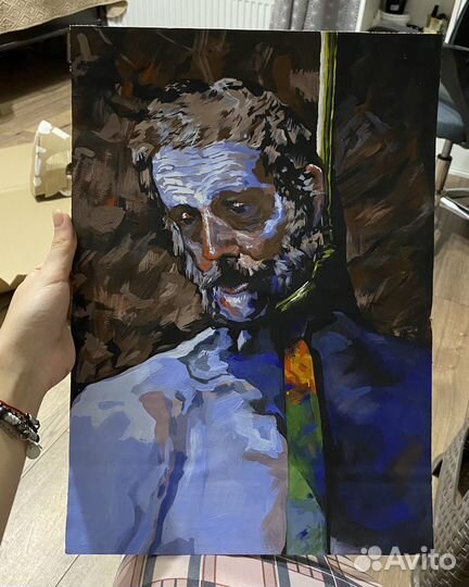 Картина гуашью (ручная работа)