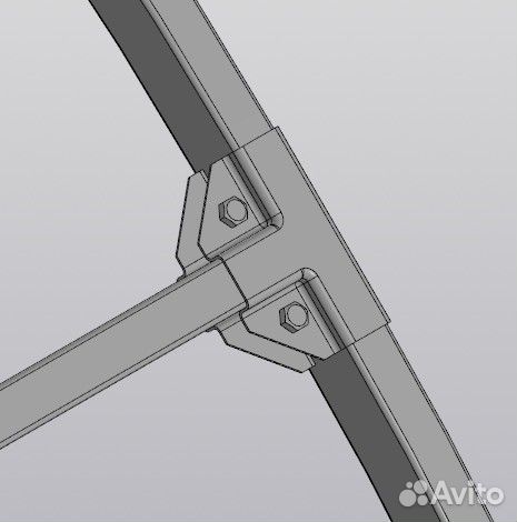 Теплица Мария Делюкс Усиленная 4м с поликарбонатом