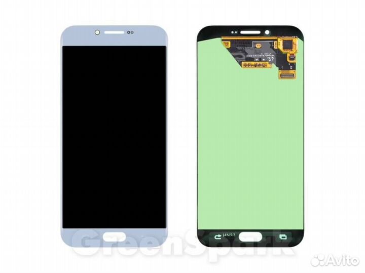 Дисплей для Samsung A810F Galaxy A8 +тач голубой