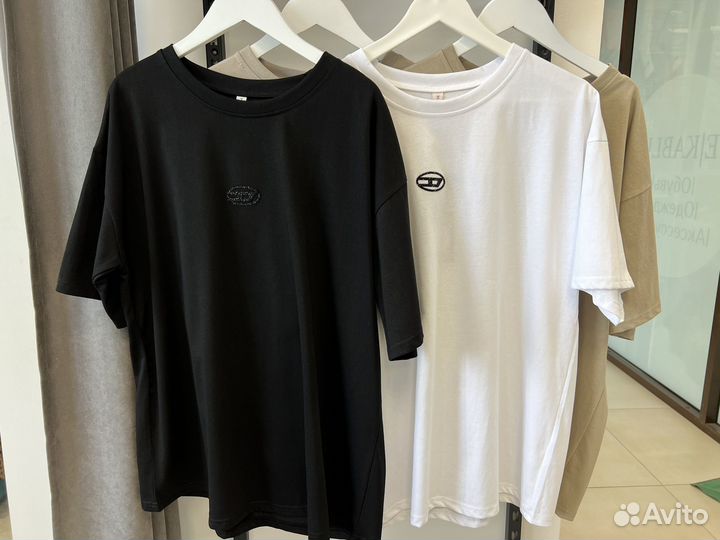 Футболка базовая Diesel оверсайз 42-48