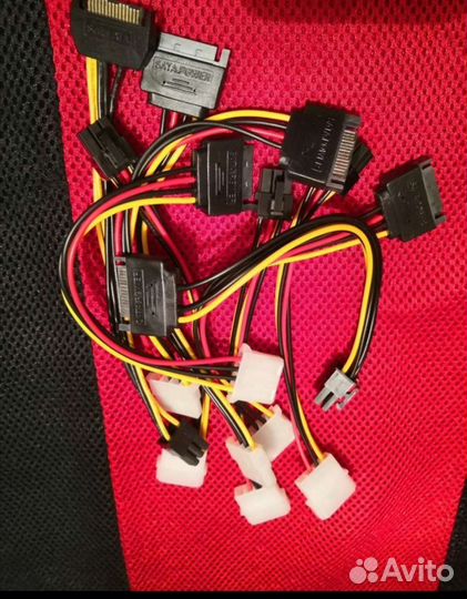 Шнуры sata. Molex. 6Pin