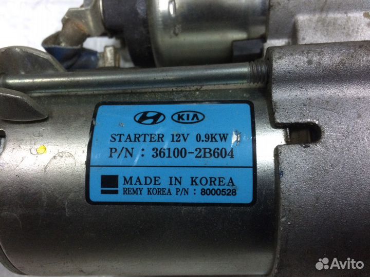 Solaris RIO Стартер G4FA G4FC G4FG