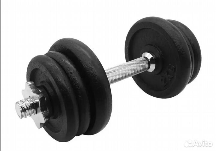 Разборные гантели в пластиковых чемоданах по 10Кг