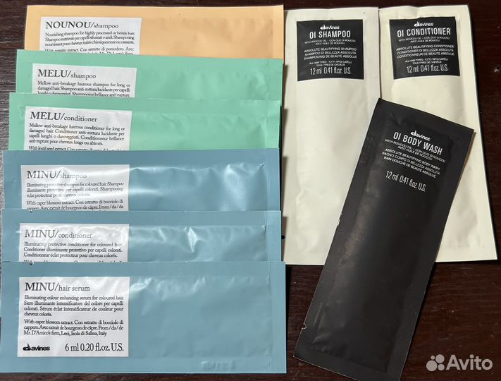 Davines пробники: шампунь, кондиционер, маска