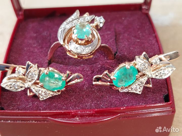 Серьги с кольцом