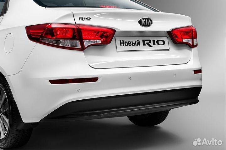 Бампер задний в цвет Kia Rio 3 рест 2015-2017