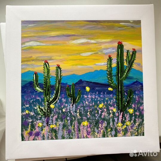 Картина 30х30 акрил, холст на подрамнике