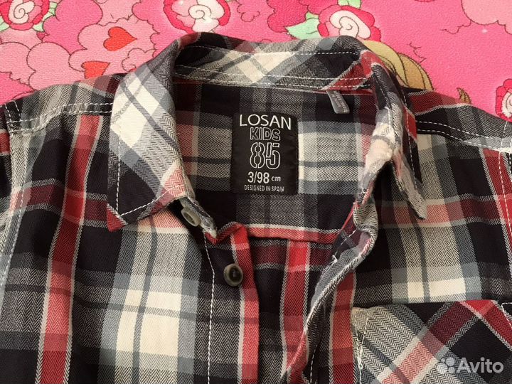 Рубашка и джинсы на мальчика 92-98